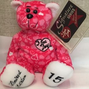 I love Lucy Bear Collector Pink Bear NWT
